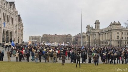 В Венгрии прошла проевропейская акция протеста