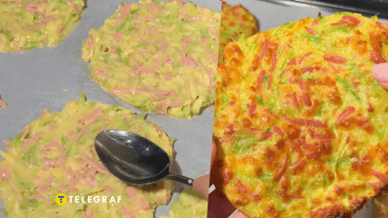 Кабачковые олади с начинкой