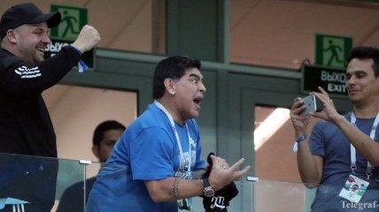 Марадона - о самочувствие и странных выходках на матче Нигерия - Аргентина