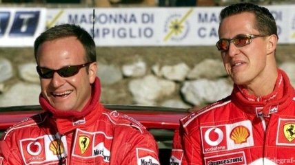 Баррикелло поддержал чемпиона "Формулы-1" Михаэля Шумахера
