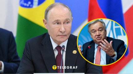 Володимир Путін та Антоніу Гутерріш