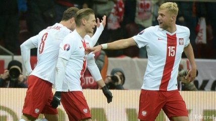 Сборная Польши накануне матча с Литвой