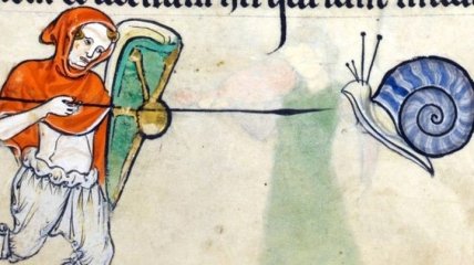 Странные битвы с улитками на средневековых рисунках и гравюрах