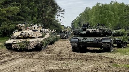 Танки Abrams и Leopard 2