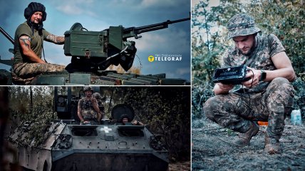 Мужні та сильні українські воїни