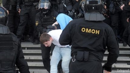 "Марш героев" в Минске: силовики опять жестко задерживают протестующих (Видео)