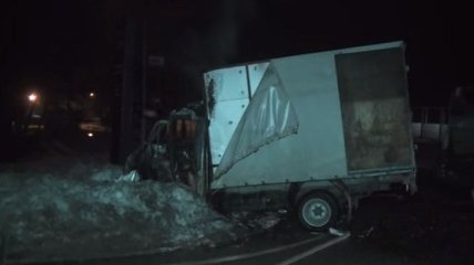 В Харькове грузовик врезался в мусоровоз (Видео)