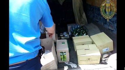 К террористам не доехали сотни литров алкоголя (Видео)