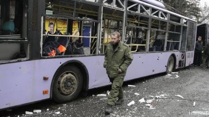 В ОБСЕ рассказали, чем был обстрелян троллейбус в Донецке