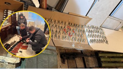 ДБР разоблачило тайник оружия