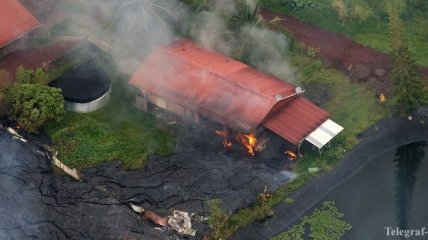 Вулкан на Гавайях сжигает все на своем пути