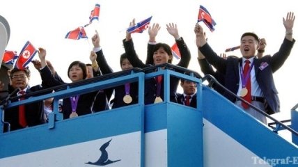 "Сборная КНДР на Олимпиаде прославила великую эру Ким Чен Ына"