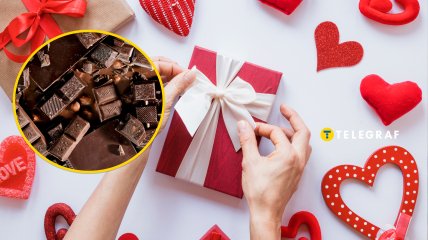 Шоколад, подарунок на День святого Валентина