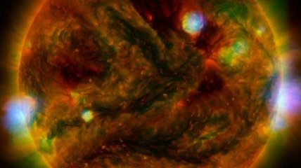 NASA опубликовало снимок Солнца, сделанный в рентгеновском диапазоне