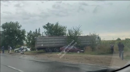 Стоп-кадр відео наслідків аварії