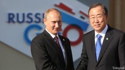 Пан Ги Мун благодарен Путину за возможность высказаться по Сирии