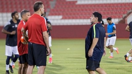 Марадона провел первую тренировку с новым клубом