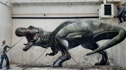 Живее всех живых: невероятно реалистичные граффити французского художника (Фото)