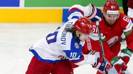 Хоккей. ЧМ-2014: Беларусь минимально уступает сборной России  
