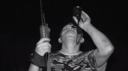 Как выглядит ночная охота на беспилотники боевиков (Видео)