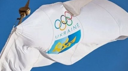 Флаг НОК Украины