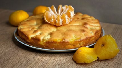 Пирог с мандаринами