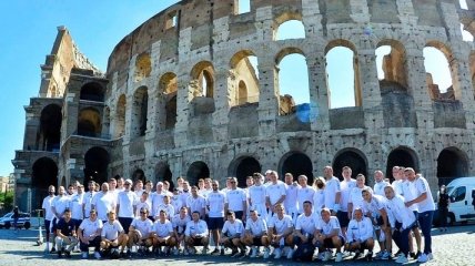 Сборная Украины перед матчем против Англии посетила Колизей