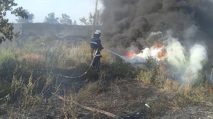 На Луганщине произошло очередное возгорание травы