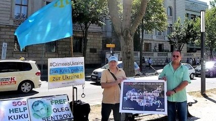 Активисты в Берлине напомнили о 70 украинских узниках