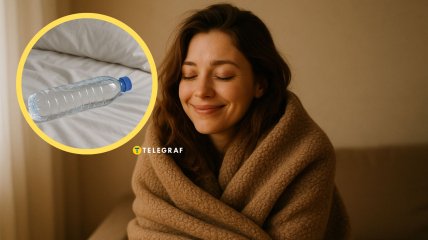 Бутылка с водой поможет вам согреться