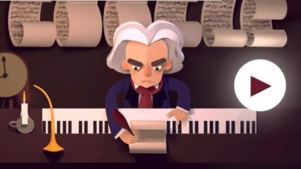 Google предлагает отпраздновать 245-лет со дня рождения Людвига ван Бетховена 