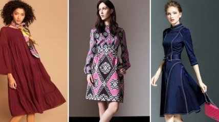 Повседневные платья на осень 2017: самые модные модели нового сезона (Фото) 