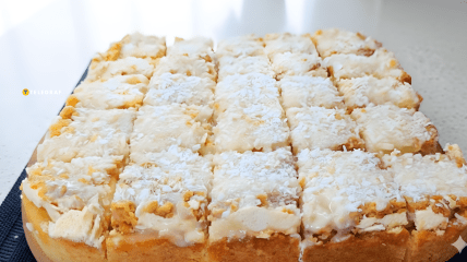 Творожный пирог с лимоном