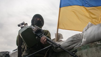 Украинские защитники на страже страны