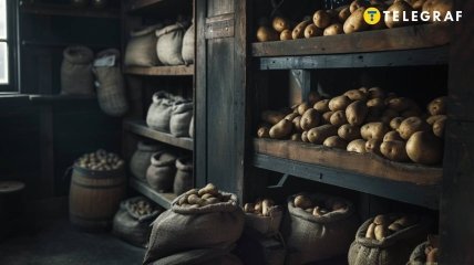 Картоплю треба зберігати у правильних умовах (зображення створено за допомогою ШІ)
