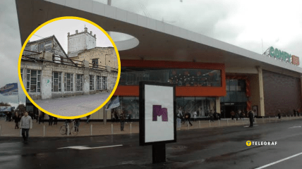 На месте фабрики теперь ТРЦ “Мануфактура”
