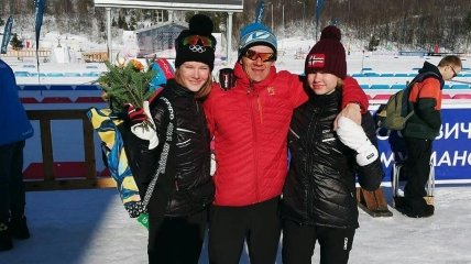 Сергій Долідович з дочками Ольгою та Дар’єю