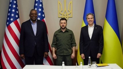 Остин, Зеленский, Блинкен встретились в Киеве 24 апреля