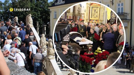 Во Львове попрощались с убитым нардепом Андреем Парубием