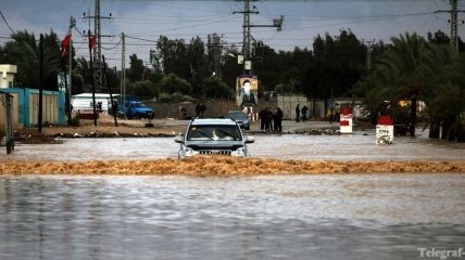 В секторе Газа эвакуируют людей из-за наводнения 