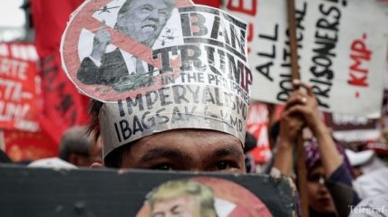 Трампа встретили протестами на Филлипинах