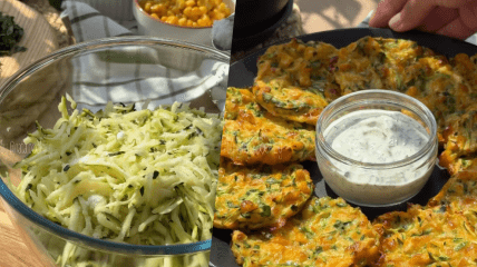 Оладки з кабачків і моркви