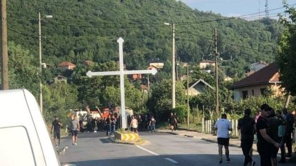 Границу Косово и Сербии перекрыли