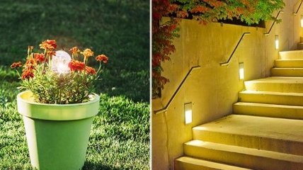 Освещение в саду: интересные идеи подсветки дачного участка и сада (Фото)