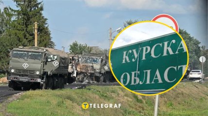 Разбитая колона россиян в Октябрьском