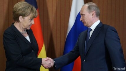 Путин и Меркель обсудили кризисную обстановку в Украине 