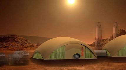 "Грибной" дом на Марсе