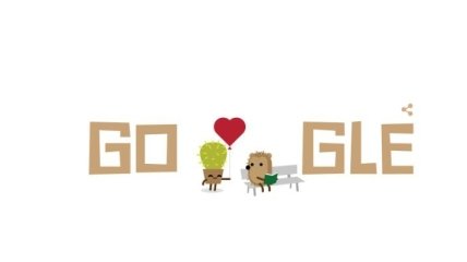 Google поздравил всех влюбленных с Днем святого Валентина
