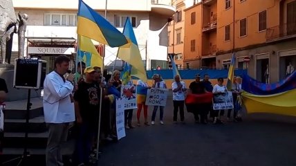 В Италии прошла акция протеста против агрессии РФ в Украине