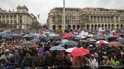 В Будапеште прошел митинг учителей